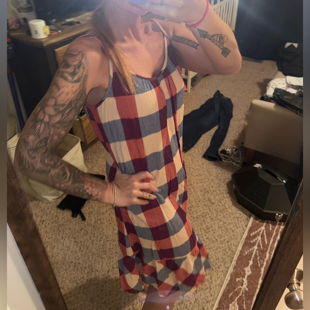 Style & Co. Multicolor Plaid Dress